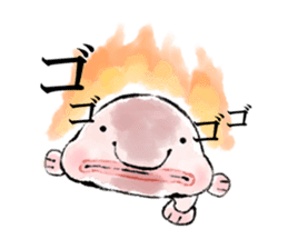 Loose deep sea fish sticker #6618763