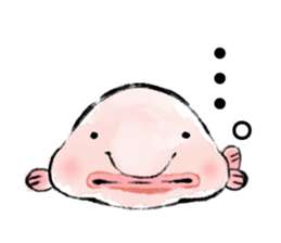 Loose deep sea fish sticker #6618764