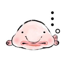 Loose deep sea fish sticker #6618764