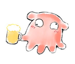 Loose deep sea fish sticker #6618768