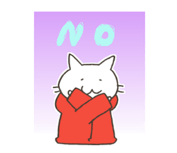 Hoodie-cat returns. sticker #6618863