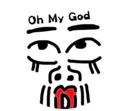 Funny Ugly Face sticker #6618944