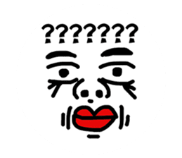 Funny Ugly Face sticker #6618949