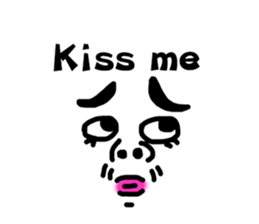 Funny Ugly Face sticker #6618952