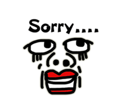 Funny Ugly Face sticker #6618953