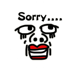Funny Ugly Face sticker #6618953