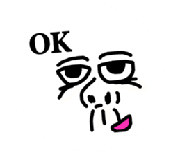 Funny Ugly Face sticker #6618955