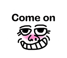 Funny Ugly Face sticker #6618957