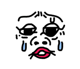 Funny Ugly Face sticker #6618962