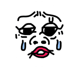 Funny Ugly Face sticker #6618962