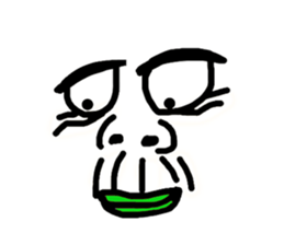 Funny Ugly Face sticker #6618963