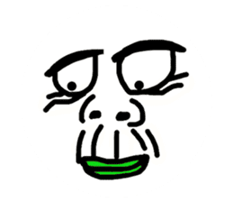 Funny Ugly Face sticker #6618963