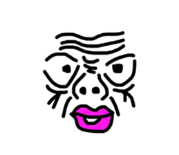 Funny Ugly Face sticker #6618968
