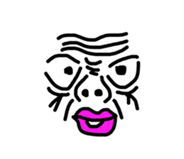 Funny Ugly Face sticker #6618968