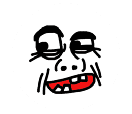 Funny Ugly Face sticker #6618970