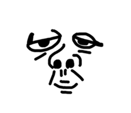 Funny Ugly Face sticker #6618971