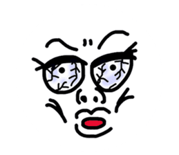 Funny Ugly Face sticker #6618975