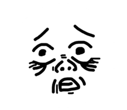 Funny Ugly Face sticker #6618976