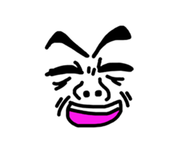 Funny Ugly Face sticker #6618977