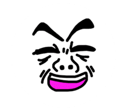 Funny Ugly Face sticker #6618977