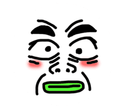 Funny Ugly Face sticker #6618979