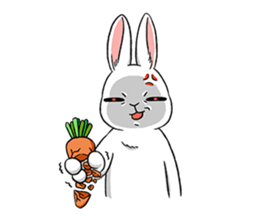 Rabbit with Mask2 sticker #6619201