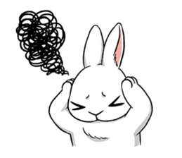 Rabbit with Mask2 sticker #6619203