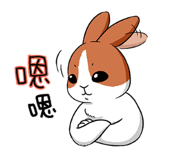 Rabbit with Mask2 sticker #6619206