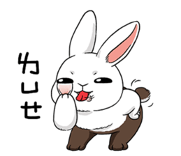 Rabbit with Mask2 sticker #6619211