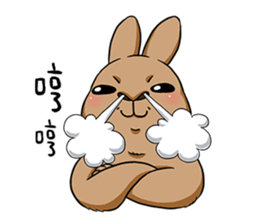 Rabbit with Mask2 sticker #6619222