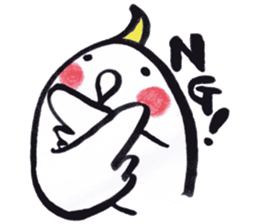 Marron"2" - Pretty Cockatiel Sticker - sticker #6619591