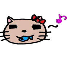 Cohabitation Cat Sticker sticker #6619645