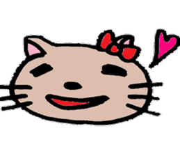 Cohabitation Cat Sticker sticker #6619647