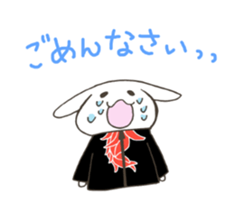 Red pepper-rabbit sticker #6620427