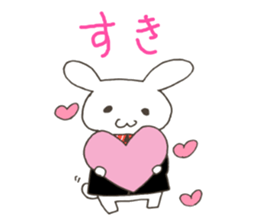Red pepper-rabbit sticker #6620429