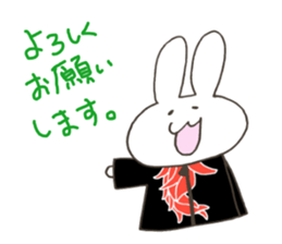 Red pepper-rabbit sticker #6620435