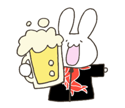 Red pepper-rabbit sticker #6620436