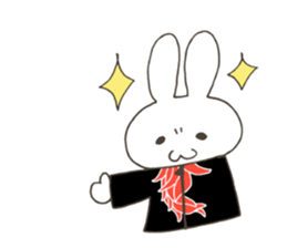 Red pepper-rabbit sticker #6620443