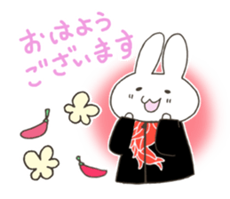 Red pepper-rabbit sticker #6620444