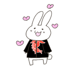 Red pepper-rabbit sticker #6620449