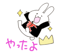 Red pepper-rabbit sticker #6620452