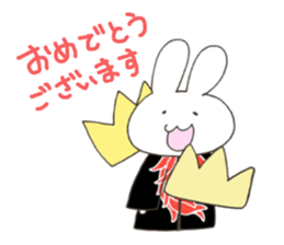 Red pepper-rabbit sticker #6620453