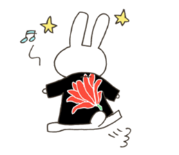 Red pepper-rabbit sticker #6620455