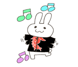 Red pepper-rabbit sticker #6620457