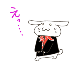 Red pepper-rabbit sticker #6620459
