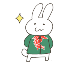 Red pepper-rabbit sticker #6620460