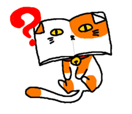 Book cat sticker #6620553