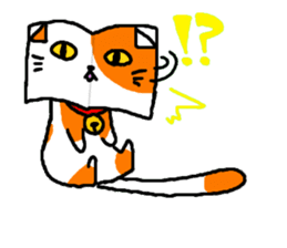 Book cat sticker #6620579