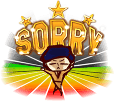 Apologizing Japanese man;Instead of you sticker #6620801