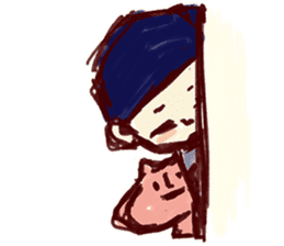 Apologizing Japanese man;Instead of you sticker #6620802